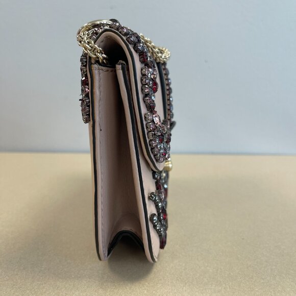 Valentino Garavani Glam Lock Crystal Embellished Crossbody Bag - Preowned - Picture 7 of 14